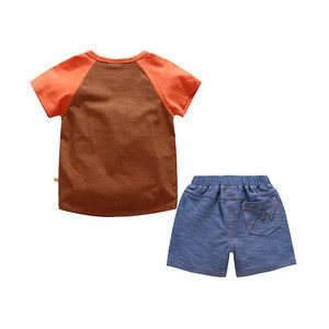 Cute Infant Summer Baby Girls Boys Clothes Sets Cotton Kids Suits