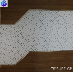 Decorative sound absorbing panels gypsum board