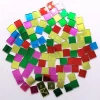 Decorative square metallic glass mosaic wholesale