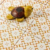 Decorative tile pattern hand made interior wall bathroom tile brown colors 200x200mm thickness 10mm