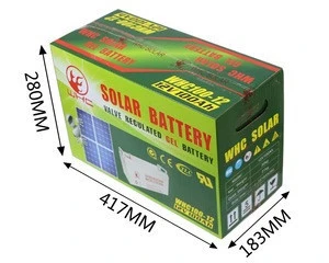 Deep Cycle Rechargeable 12V 100Ah Motorcycle Battery For Solar Bike