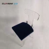 Dining Acryl With Cushion Blue Banquet Modern Acrylic Chair pedicure spa chair restaurant chair