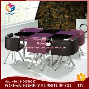 Dining Room Furniture Glass Dining Table 6 Chairs Set