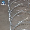 Dipped galvanized concertina nato barbed wire razor prison fence