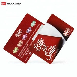 Directly factory supply customized pvc plastic loyalty cards printing with good price