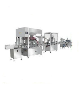 Disinfection gel filling capping labeling line