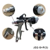 double head dual nozzle spray gun for chrome spray A B paint silver nano chrome machine kit  JD2-S+P 3