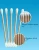 Double head round tip wooden buds cleanroom q tips adult makeup remover baby cotton swab