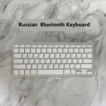 Drop Ship Blue tooth Russian Keyboard Wireless Keyboard For Phone Android Tablet Laptop PC Computer For Macbook
