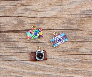 Drops of oil vintage 3 colors cute camera charms new fashion mini simple style camera pendant charms DIY accessories jewelry