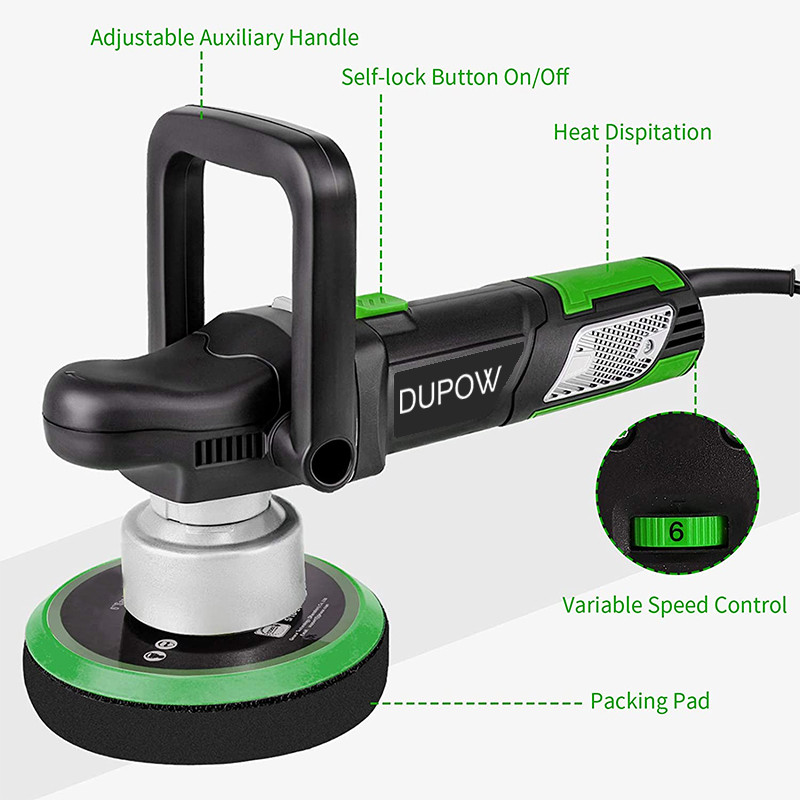 Buy Dupow 900w 6-inch Variable Speed Dual-action Random Orbit Car ...