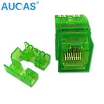 Durable In Use UTP CAT5E 180 Degree Keystone Jack Module For Telecom Parts