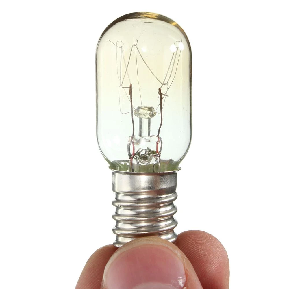 E12 E14 E17 Refrigerate Bulb 120V 220V Salt Lamp Bulb 10W 15W 25W Incandescent Bulb Indicator Lamp T16 T18 T20 T22 T25