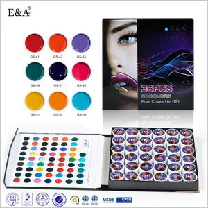 E&A cover color nail art paint uv gel 36 colors acrylic nail paint