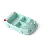 Eco Biodegradable New Kids Tableware Set Children Bamboo Fiber Plastic Baby Plates Cup Tableware Set Bamboo Fiber
