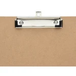 Eco-Friendly  A4 size wood clipboard quality guaranteed soft MDF clip board with metal clips for school and office