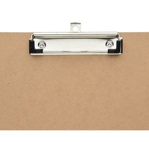 Eco-Friendly  A4 size wood clipboard quality guaranteed soft MDF clip board with metal clips for school and office