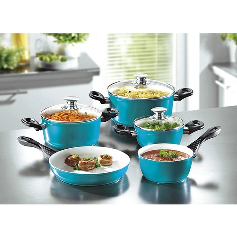 ECO-Friendly Forged cooking ware set nonstick Ceramic With bakelite Handle,pans cooking pots