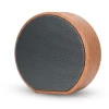 Eco Friendly Mini Small Wood Portable Altavoz Wireless Wooden Round Speakers with Fm Radio TF Card Audio For Gift