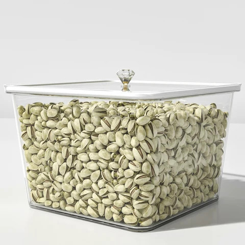 ECOBOX Nuts Box Scoop Bin Storage Bins Candy Storage Container Square Bulk Plastic Food Bin For Sale