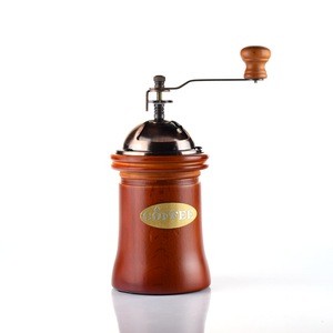 Ecocoffee  Manual Coffee Grinder Mill Hand Crank Adjustable Wood household coffee Bean Grinder Machine Coffee Maker