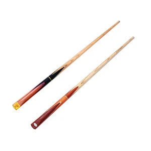 Economic 3/4 jointed handmade ash wood snooker cue, billiard cue with good quality