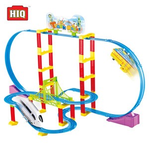 Educational toys kids diy toy plastic electric train