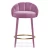 Import Emerald Cotton Velvet Counter/bar Stool with gloss lacquer legs and brushed brass ring restaurant furniture from China