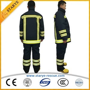 EN Met New Type Of Fire Suit For Fire Brigade In China Fireman Uniform
