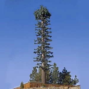 Environmentally friendly 30m camouflage palm monopole communication antenna tower