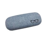 Estanla Hard Shell Linen Fabric Large  Concise Eyeglasses Eyewear and Sunglasses Cases