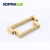 Import European style solid brass unique copper home furniture cabinet center bar knurled handle pull from China