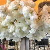 F-1519 Discount Wholesale Wedding Decoration Artificial Flower Stem White Cherry Blossom Tree Arches