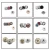 Import Factory Direct Custom Black Silver Gold Brass Snap  Press Stud Metal Snap Button from China