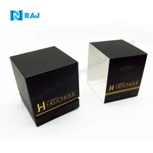 Factory Direct High-Quality White Black Large Matte Candle Jars Packaging Paper Box with logo