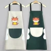 Factory Direct Kitchen Apron Waterproof PVC Fabric Custom Style Bib