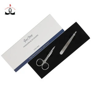 Factory Direct OEM Permanent Makeup Stainless Steel Scissors and Tweezers for Microblading Eyebrows Tattoo