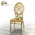 Import Factory direct sale dining room furniture stylish iron metal wedding chair from China