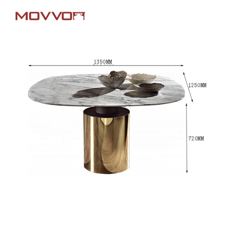 Factory direct sales trendy Modern Furniture round dining table Home Use