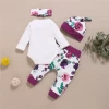 Factory Hot Sales Lovely Baby Girls Children Cotton Clothing Set