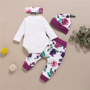 Factory Hot Sales Lovely Baby Girls Children Cotton Clothing Set