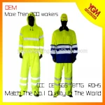 Factory  Men Yellow Reflective Clothes High Visibility Winter Safety Jacket