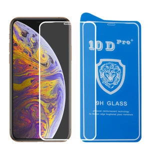 Factory Price 2019 9H Full Cover 10D Tempered Glass Screen Protector For iPhone XS XR Max X Silk Screen