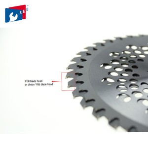 Factory price garden tools part tct saw blades for grass brush cutter with YG8 carbide tips