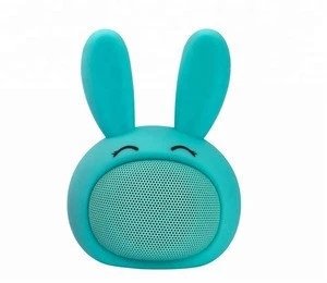 factory price promotional gift audio pet mini wireless Bluetooth speaker  in bunny design