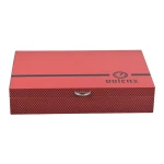 Factory Sale Gift Box Red Glossing Empty Wooden Cigar Box Humidor Cases