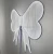 Import Factory sales 2024 new style wedding decoration lights LED bow lights butterfly wings warm white light from China