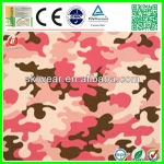 factory stock ripstop polyester pink camouflage fabric