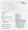 Factory supply hot sale ceramic  cheap wc one piece toilets for sale