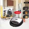 Factory  wholesale  3 in 1 Non stick material sandwich machine  waffle  maker machine  frying oven